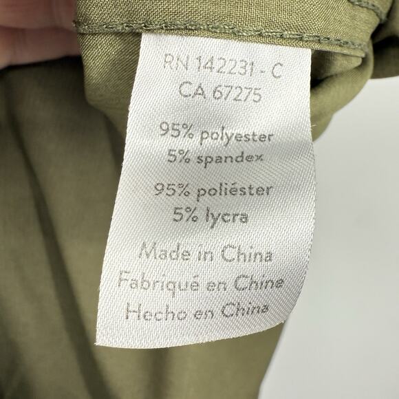 Ripskirt Hawaii Travel Pants size Large Olive Green Lightweight Adjustable - Picture 7 of 11